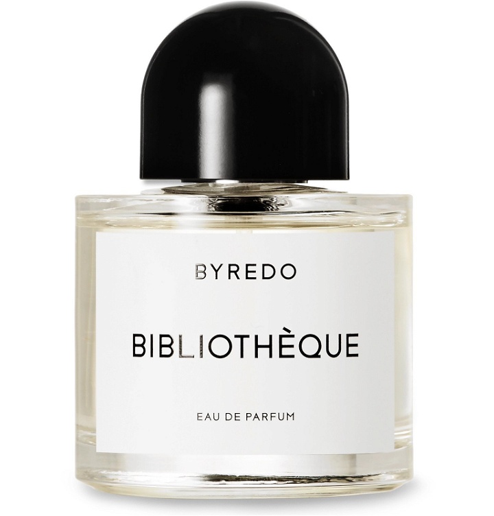 Photo: Byredo - Bibliothèque Eau de Parfum - Juniper Berries, Orris, Violet, Leather & Patchouli, 100ml - Colorless