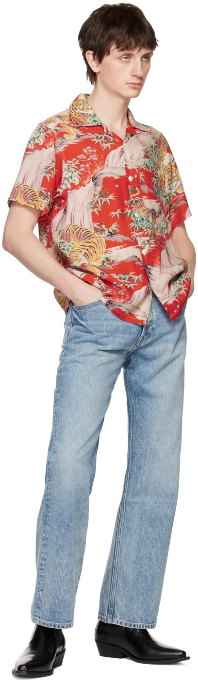 Re/Done Red Tiger Surf Rider Shirt