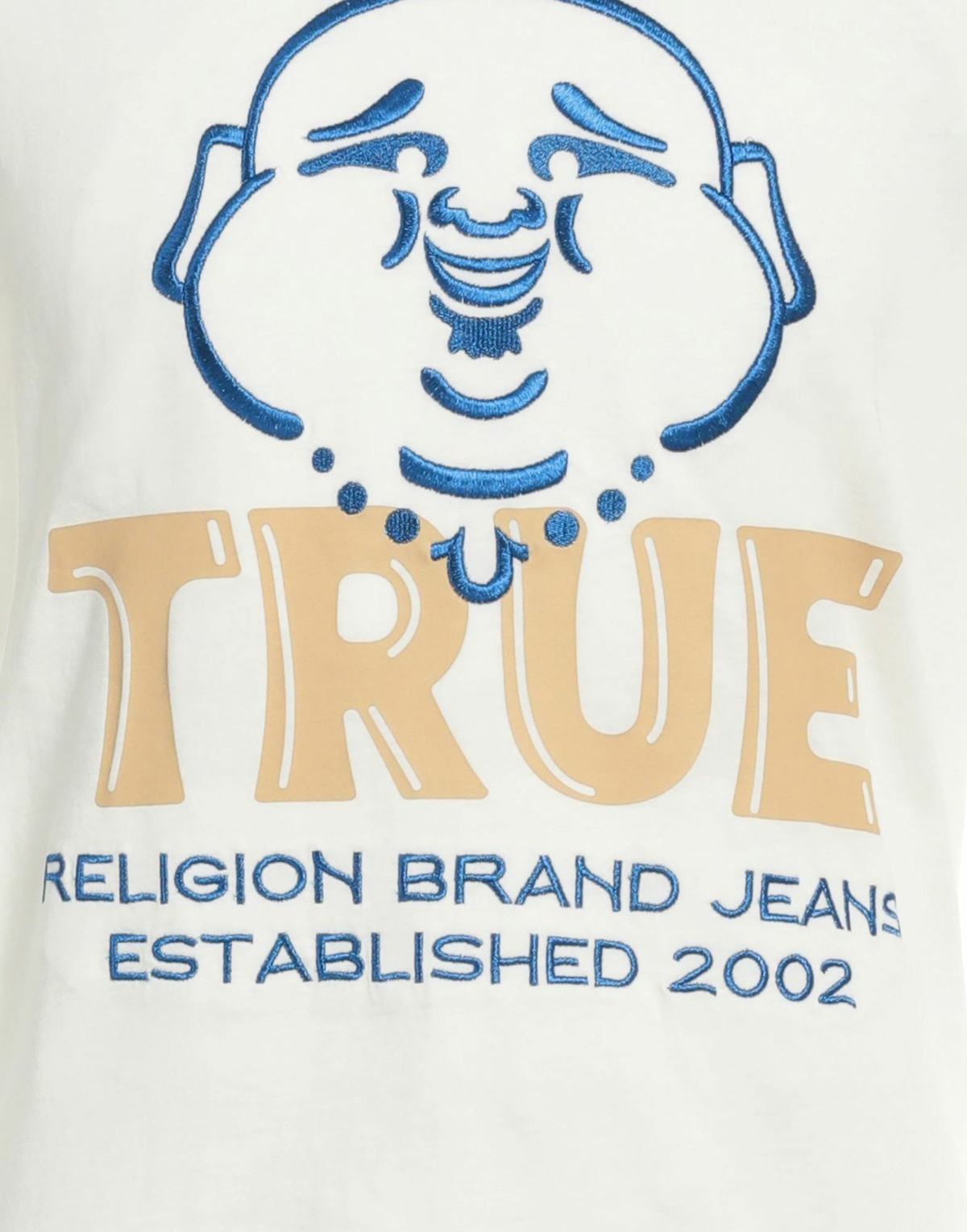 True Religion Mens T-shirt Ivory