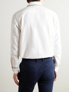 Mr P. - Cotton and Lyocell-Blend Twill Shirt - White