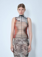 Jean Paul Gaultier Fire Mesh Tank Top