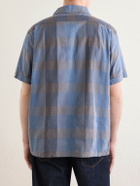 Beams Plus - Italian Collar Checked Cotton Shirt - Blue