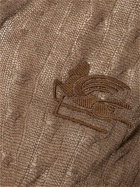 ETRO - V Neck Cashmere Logo Knitwear