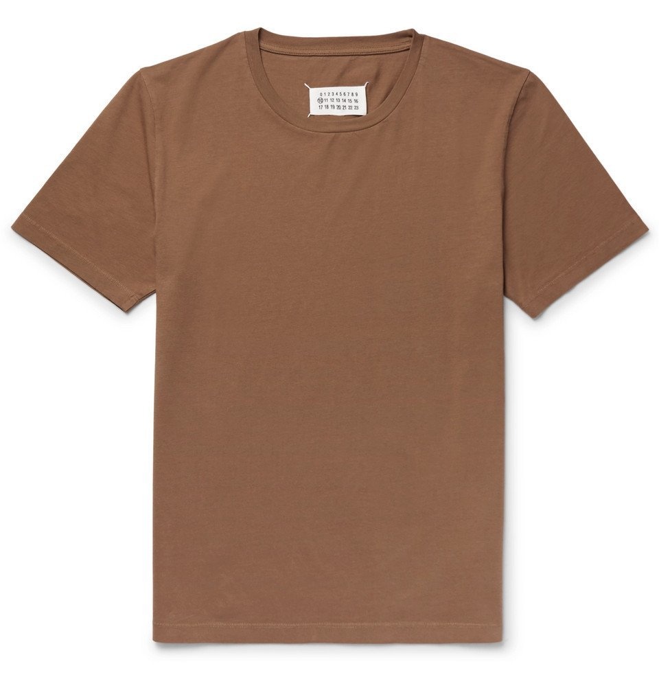 Maison Margiela - Garment-Dyed Cotton-Jersey T-Shirt - Men - Light