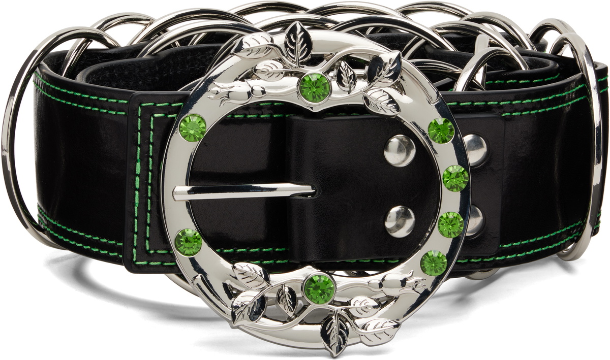 Chopova Lowena Black Ring Belt
