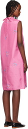 AO Yes Pink Layered Print Midi Dress