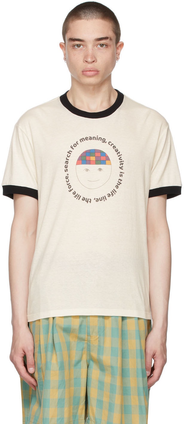 Photo: The Elder Statesman Off-White 'Search For Meaning' T-Shirt