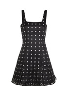 Emilia Wickstead Juelee Polka dot Layered Silk-chiffon Mini Dress Black