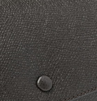 Valextra - Pebble-Grain Leather Watch Roll - Men - Dark brown