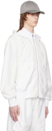 Thom Browne White Hooded Jacket