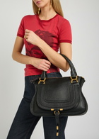 Chloe Marcie Medium Grained Leather Tote bag - Black - One Size