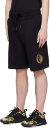 Versace Jeans Couture Black V-Emblem Shorts