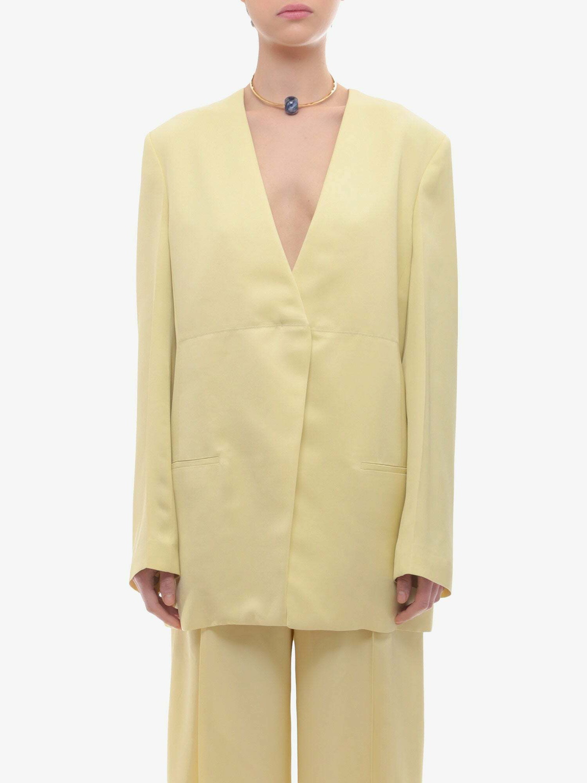 アウターその他 JIL SANDER Woman Blazer Yellow J02BN0120J65090 737 Jil Sander Blazer Yellow Womens Jil Sander