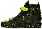 Giuseppe Zanotti Black & Yellow Coby Sneakers