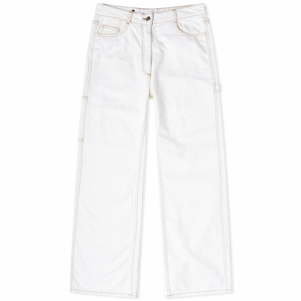 Saks Potts Women's Salma Cargo Jeans in White Saks Potts