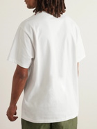 Maison Kitsuné - Logo-Print Cotton-Jersey T-Shirt - White