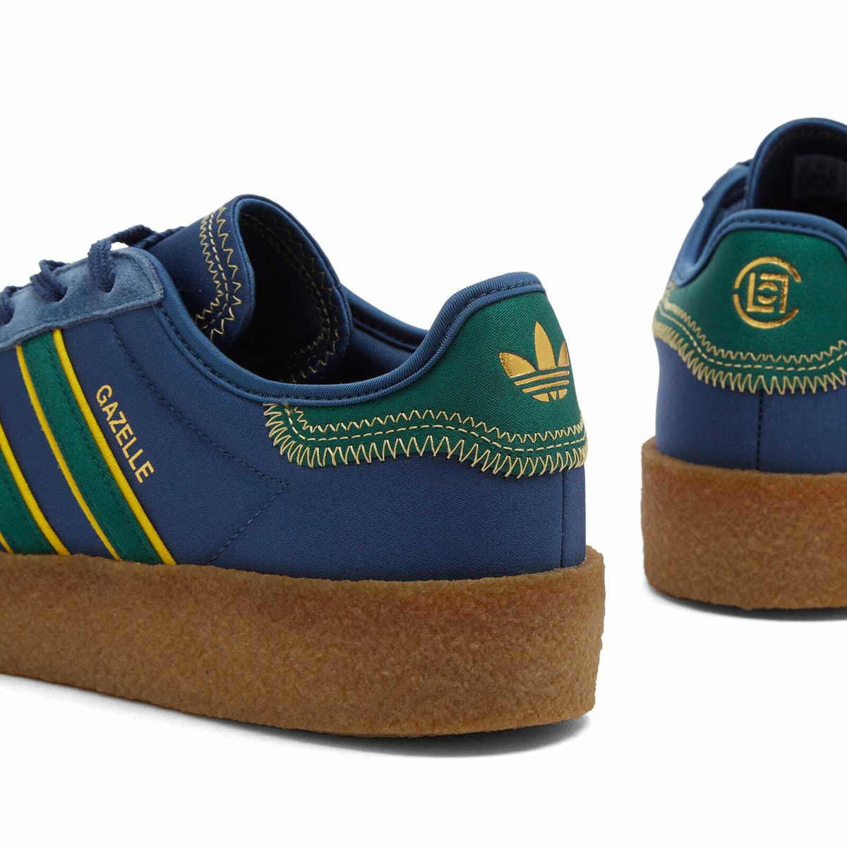 Adidas x CLOT Gazelle by EC in Night Marine/Collegiate Green/Hazy Yellow