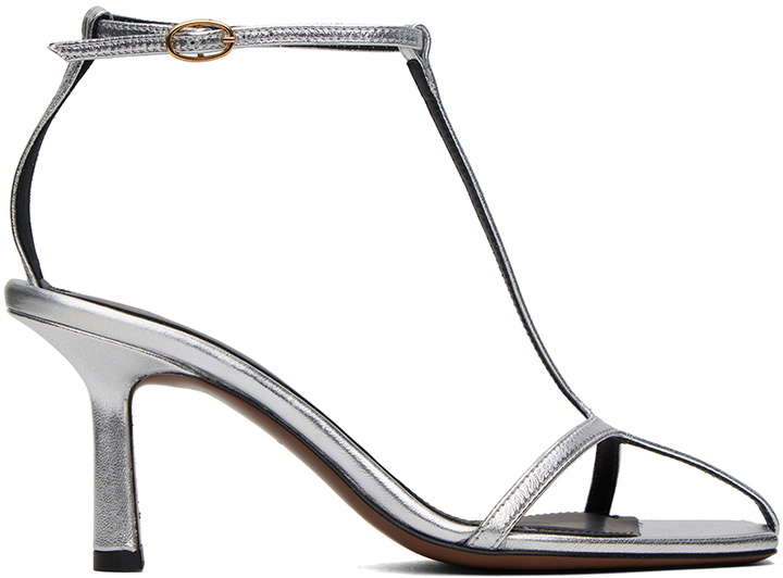 Photo: NEOUS Silver Jumel Heeled Sandals