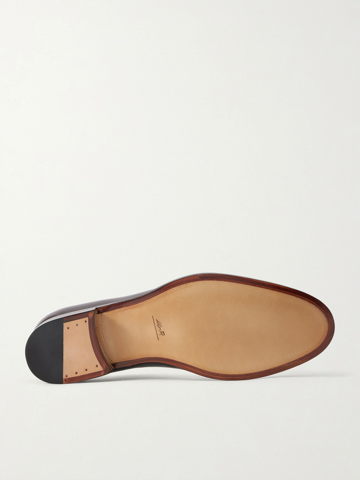 Mr P. - Leather Derby Shoes - Brown