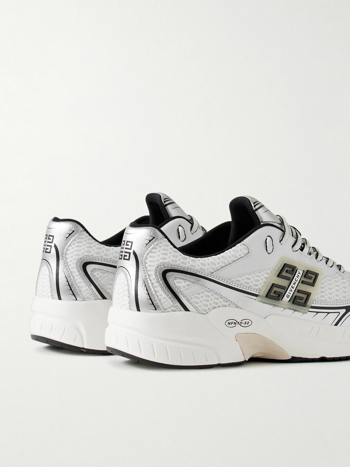 Givenchy - NFNTY-52 Rubber, Mesh and Leather Sneakers