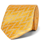 Charvet - 8.5cm Silk-Jacquard Tie - Yellow