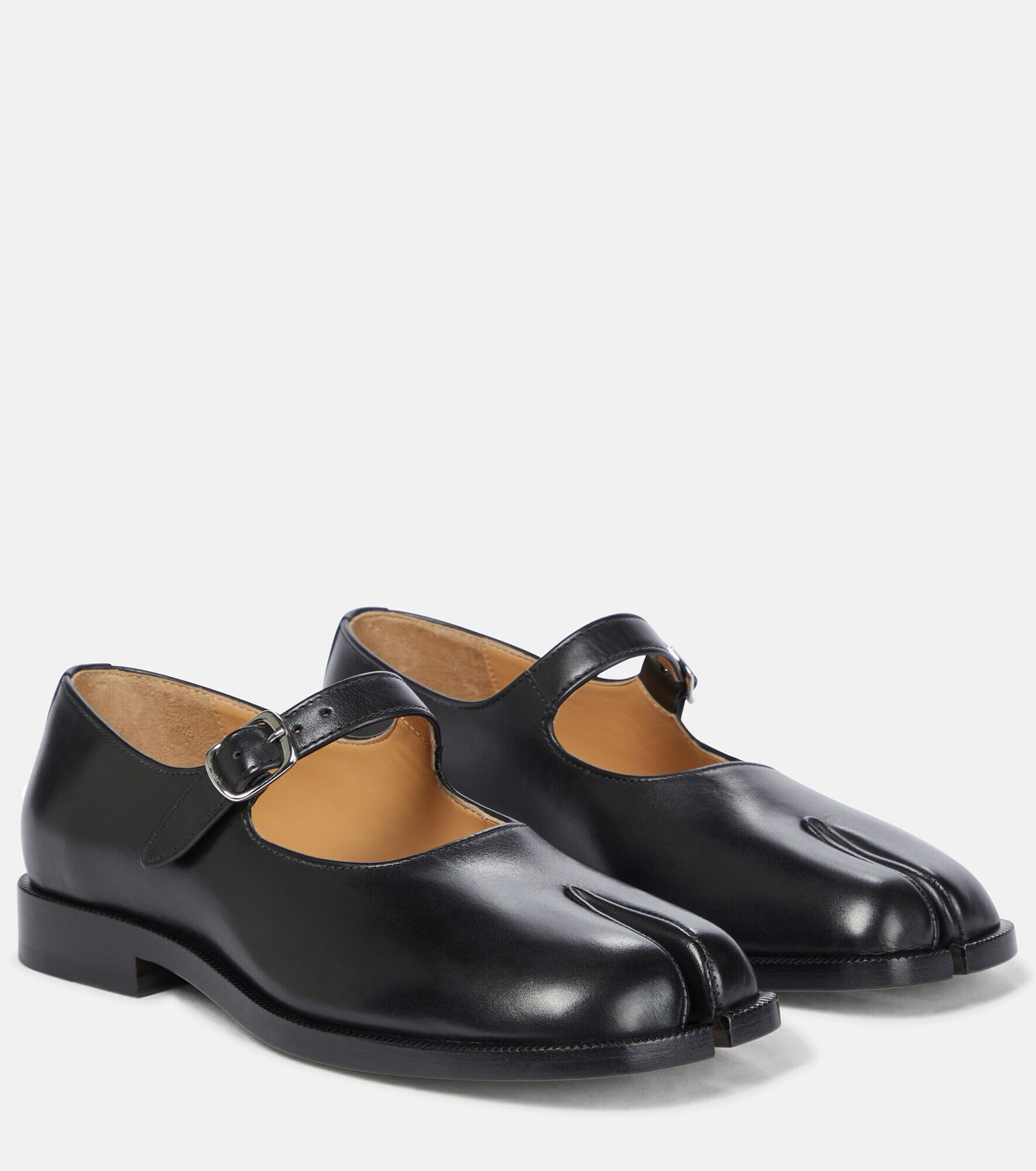 Maison Margiela - Tabi Mary Jane leather flats Maison Margiela