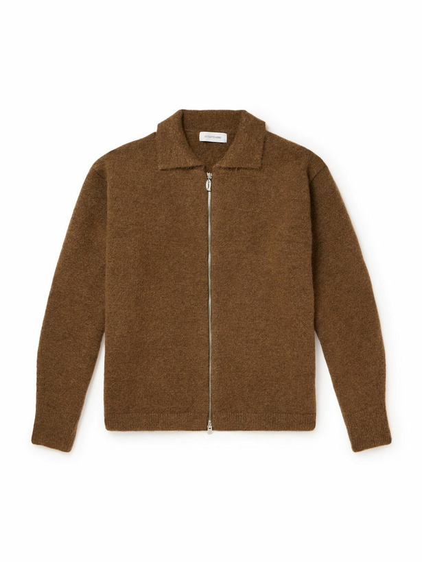 Photo: LE 17 SEPTEMBRE - Knitted Zip-Up Cardigan - Brown