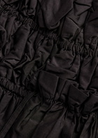 Damson Madder Lyza Ruffled Cotton Mini Dress Black