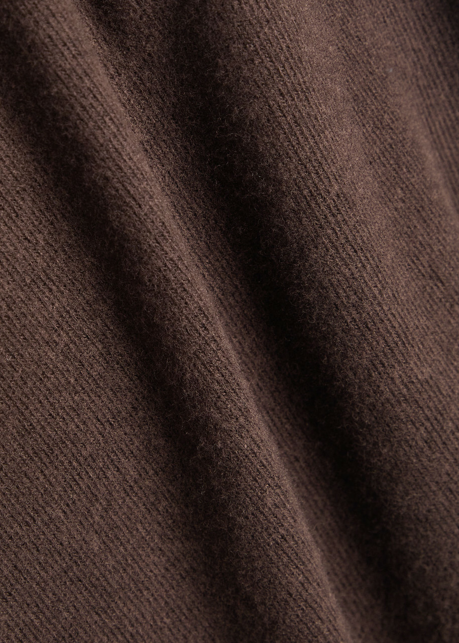 Reformation Pien Knit top Dark Brown