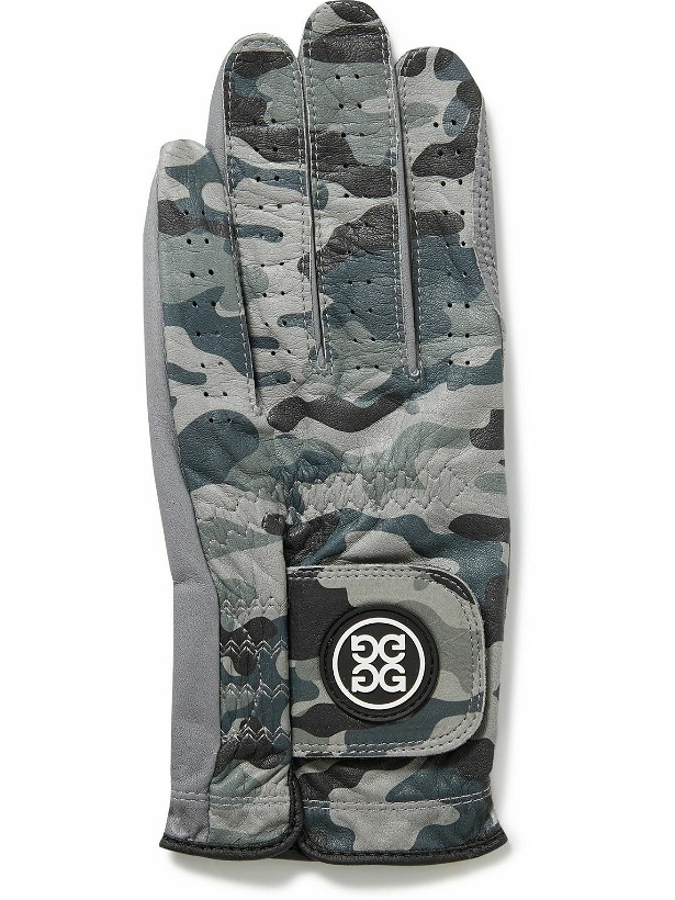 Photo: G/FORE - Delta Force Camouflage-Print Perforated Leather Golf Glove - Gray