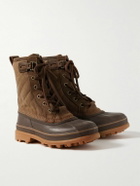 Sorel - CARIBOU™ ROYAL Rubber-Trimmed Quilted Shell Snow Boots - Brown