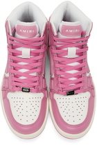 AMIRI White & Pink Skeleton High Sneakers