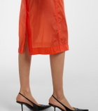 Saint Laurent Belted midi dress