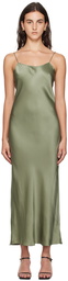 ANINE BING Green Chloe Maxi Dress