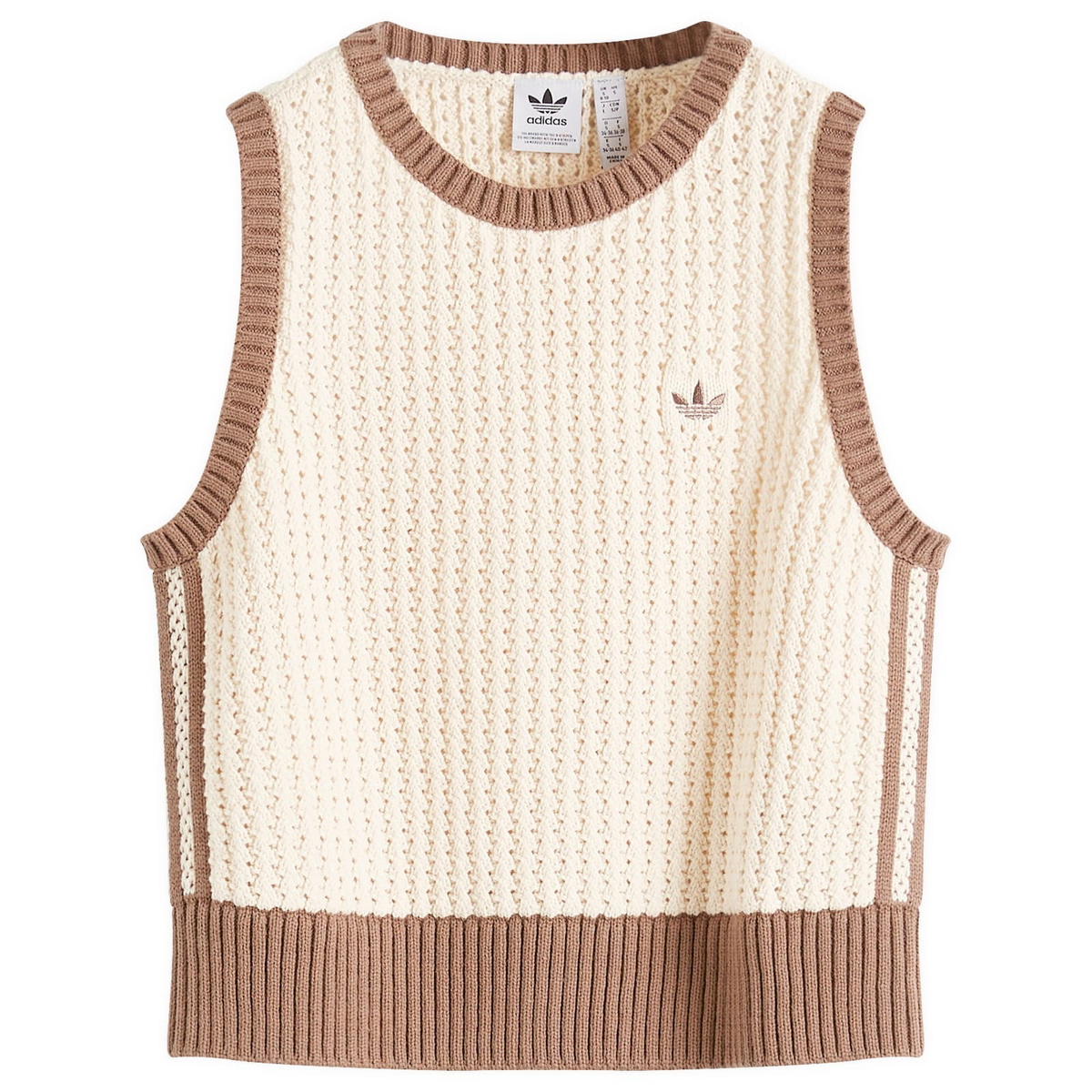Adidas Women's Knitted Vest in Wonder White