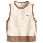 Adidas Women's Knitted Vest in Wonder White