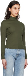 Saturdays NYC Green Sachinko Slinky Turtleneck