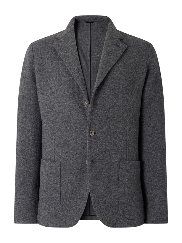 Photo: Anderson & Sheppard - Unstructured Wool and Cashmere-Blend Blazer - Gray