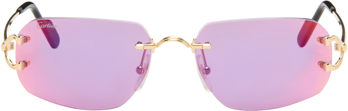 Cartier Gold Classic C Motif Sunglasses