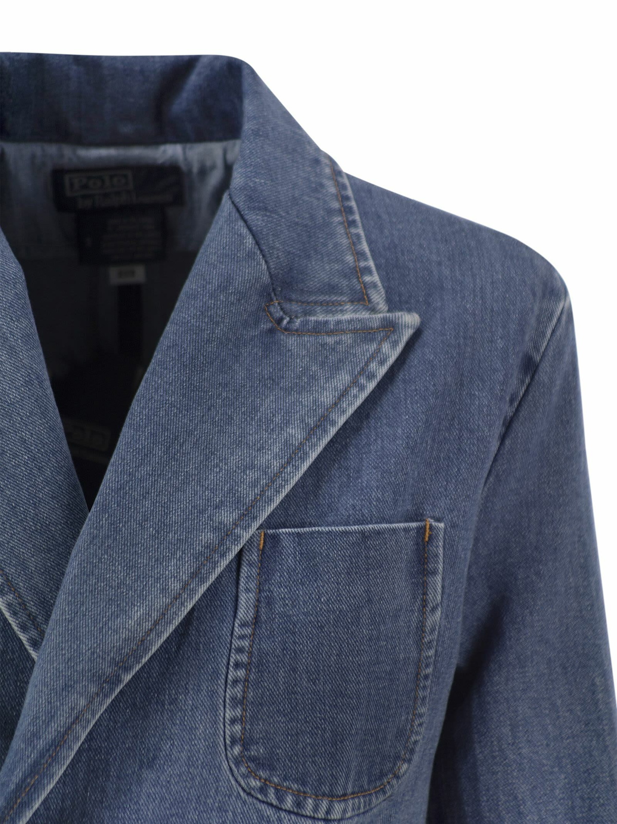 Ralph Lauren Double-breasted Denim Blazer