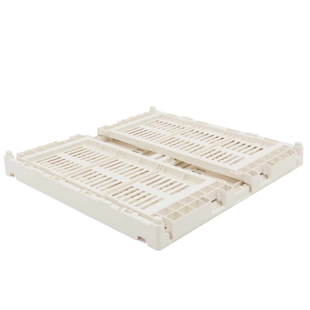 HAY Medium Square Recycled Colour Crate in Off-White 