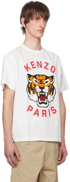 Kenzo White Kenzo Paris Lucky Tiger T-Shirt