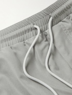 Brunello Cucinelli - Logo-Embroidered Swim Shorts - Gray