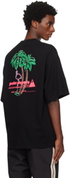 Palm Angels Black PA Ski Club Classic T-Shirt