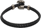 Versace 'La Medusa' Leather Bracelet