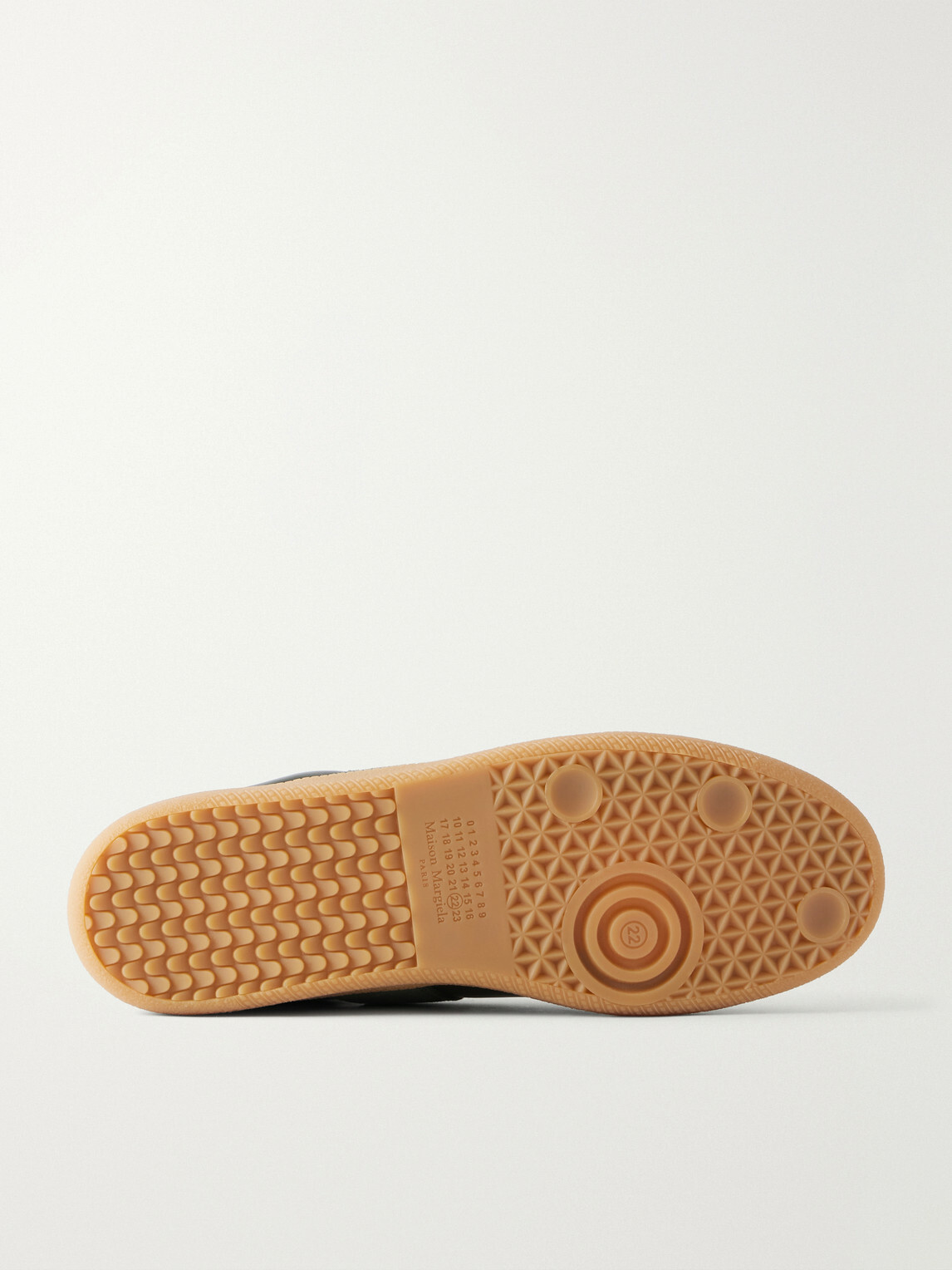 Maison Margiela - Replica Suede-Trimmed Leather Sneakers - Green