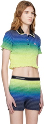 Casablanca Multicolor Gradient Short Sleeve Polo