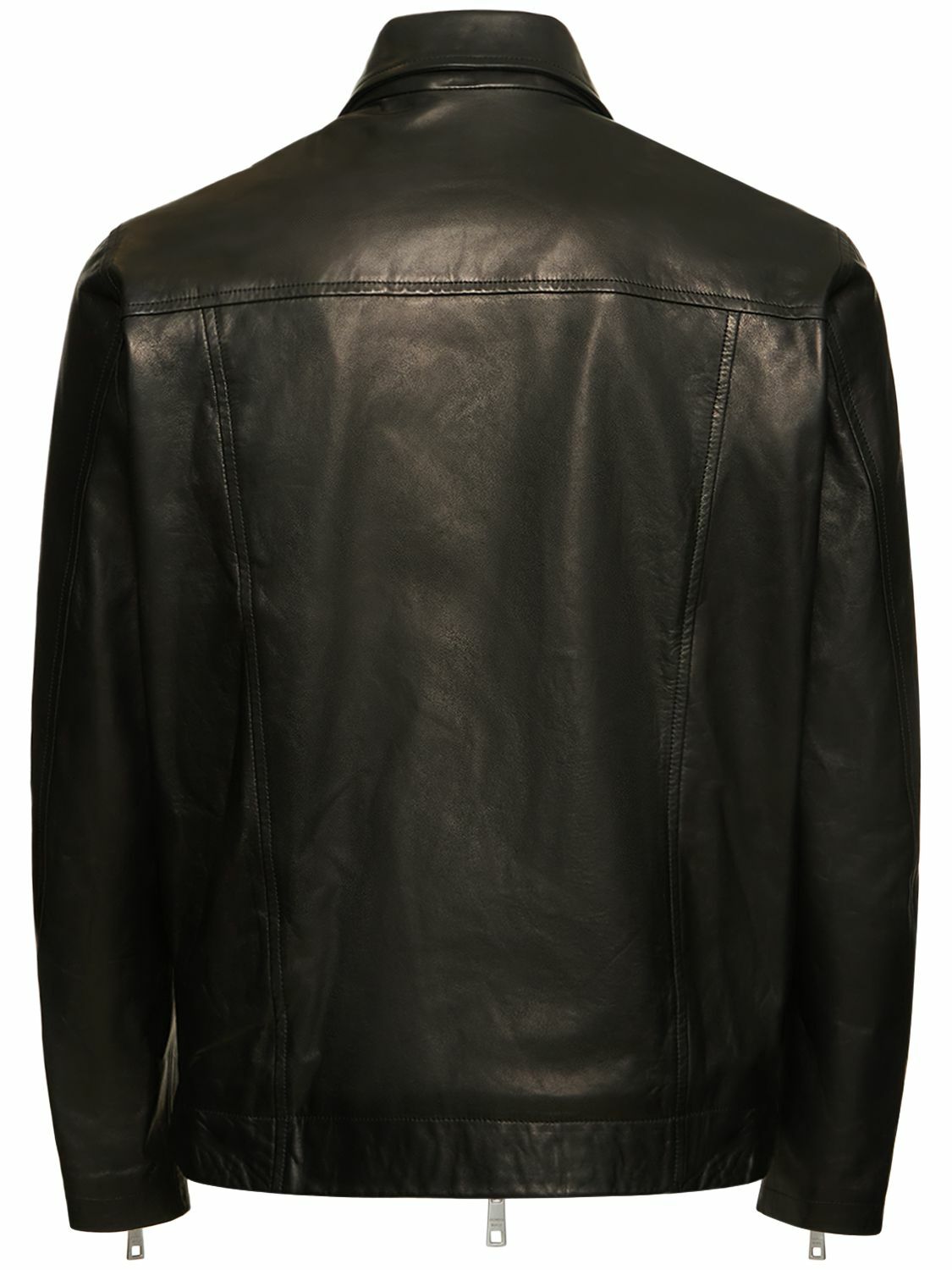 GIORGIO BRATO - Stretch Cotton & Leather Jacket Giorgio Brato