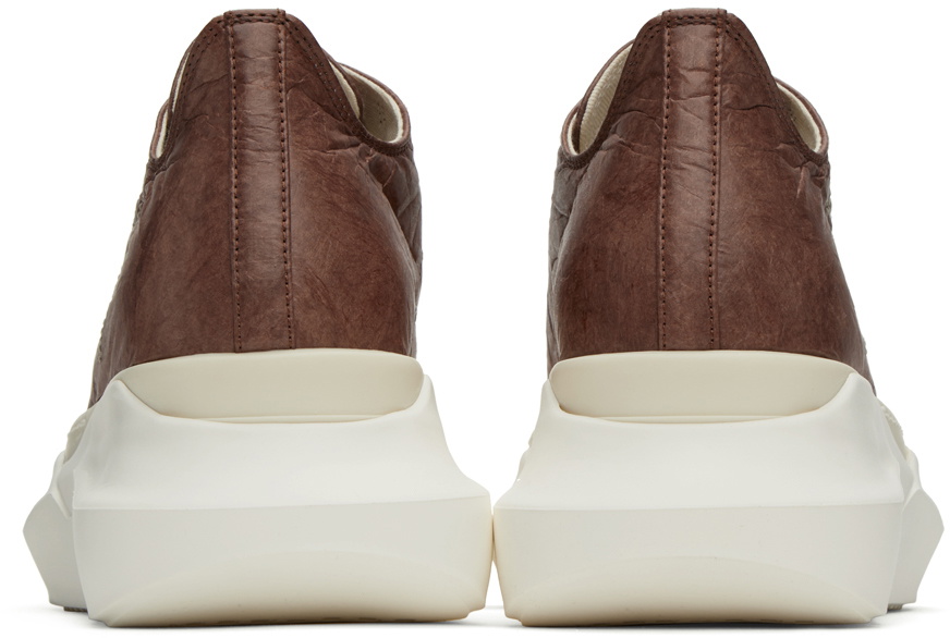 Rick Owens DRKSHDW Brown Abstract Low Sneakers Rick Owens Rick Owens DRKSHDW Brown Abstract Low Sneakers Rick Owens