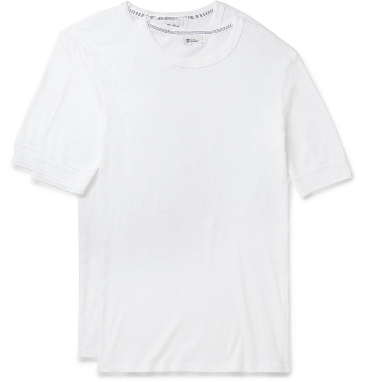 Photo: Schiesser - Two-Pack Karl Heinz Cotton T-Shirts - Men - White